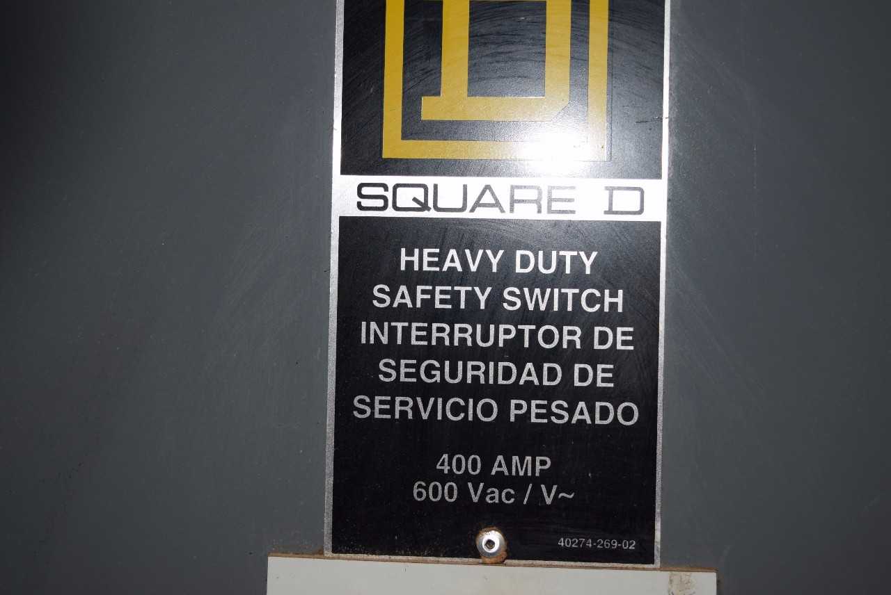 SQUARE D 400 A DISCONNECT SWITCH - MISCELLANEOUS