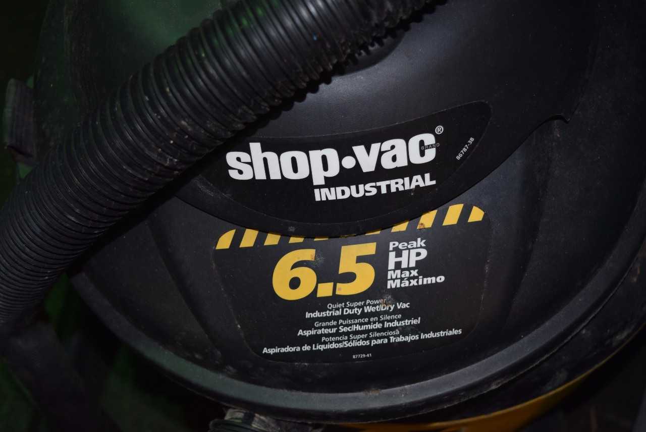 SHOP-VAC INDUSTRIAL 6.5 HP VACUUM CLEANER - MISCELLANEOUS
