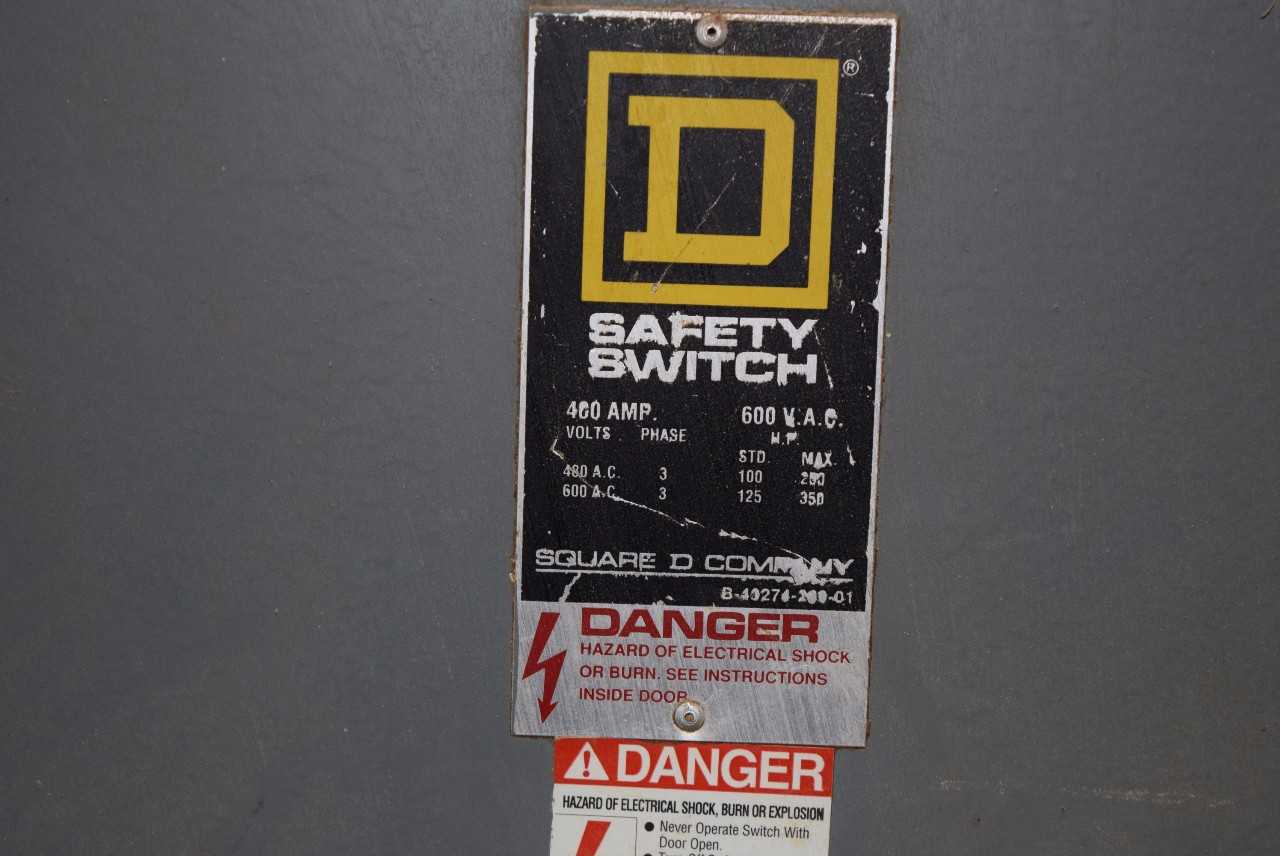 SQUARE D 400 A DISCONNECT SWITCH - MISCELLANEOUS