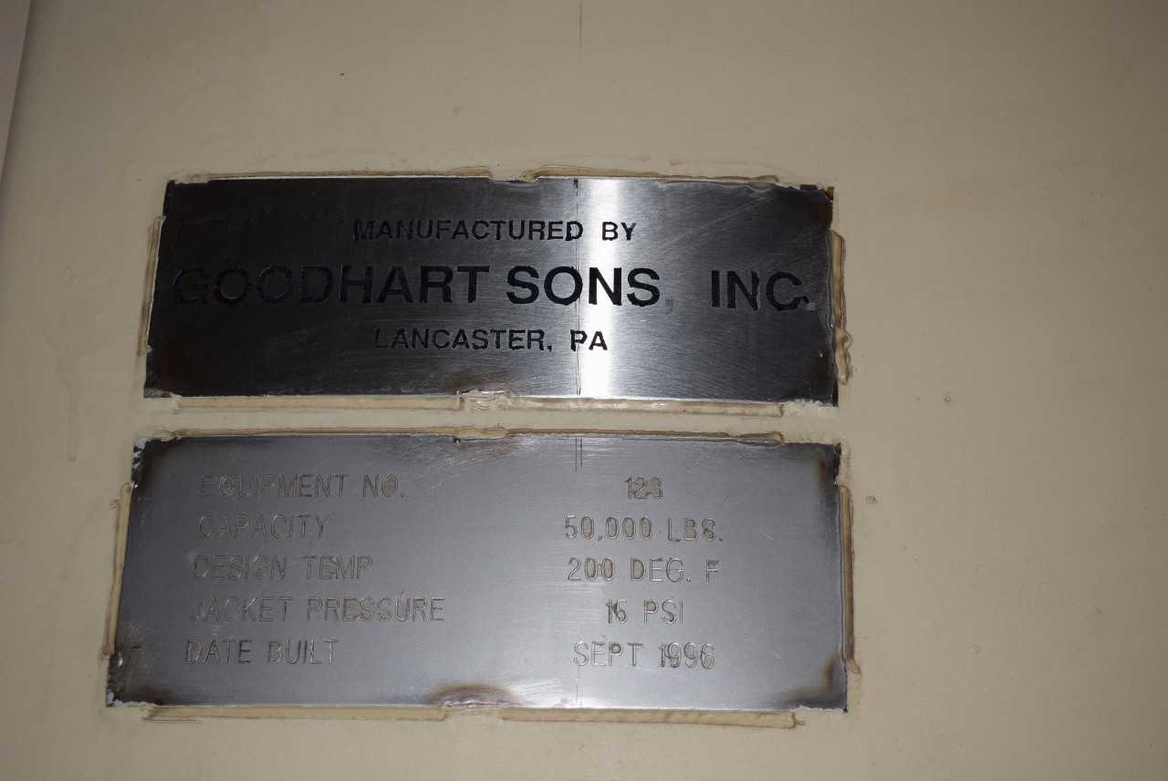 GOODHART SONS STEEL BOTTOM JACKETED TANK 123 - MISCELLANEOUS