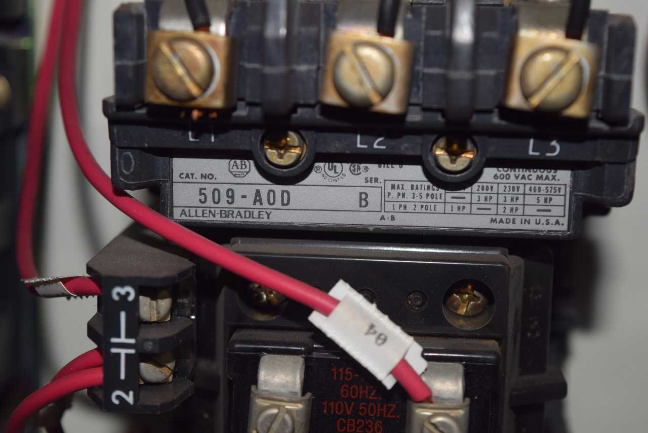 CONTROL CABINET WITH SLC 500 PLCS, BREAKERS, STARTERS - MISCELLANEOUS