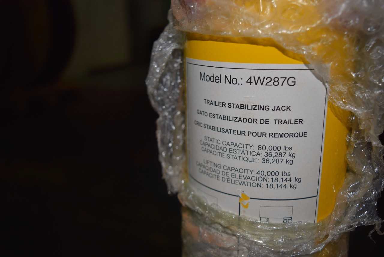 TRAILER STABILIZING JACK MODEL 4W287G - MISCELLANEOUS
