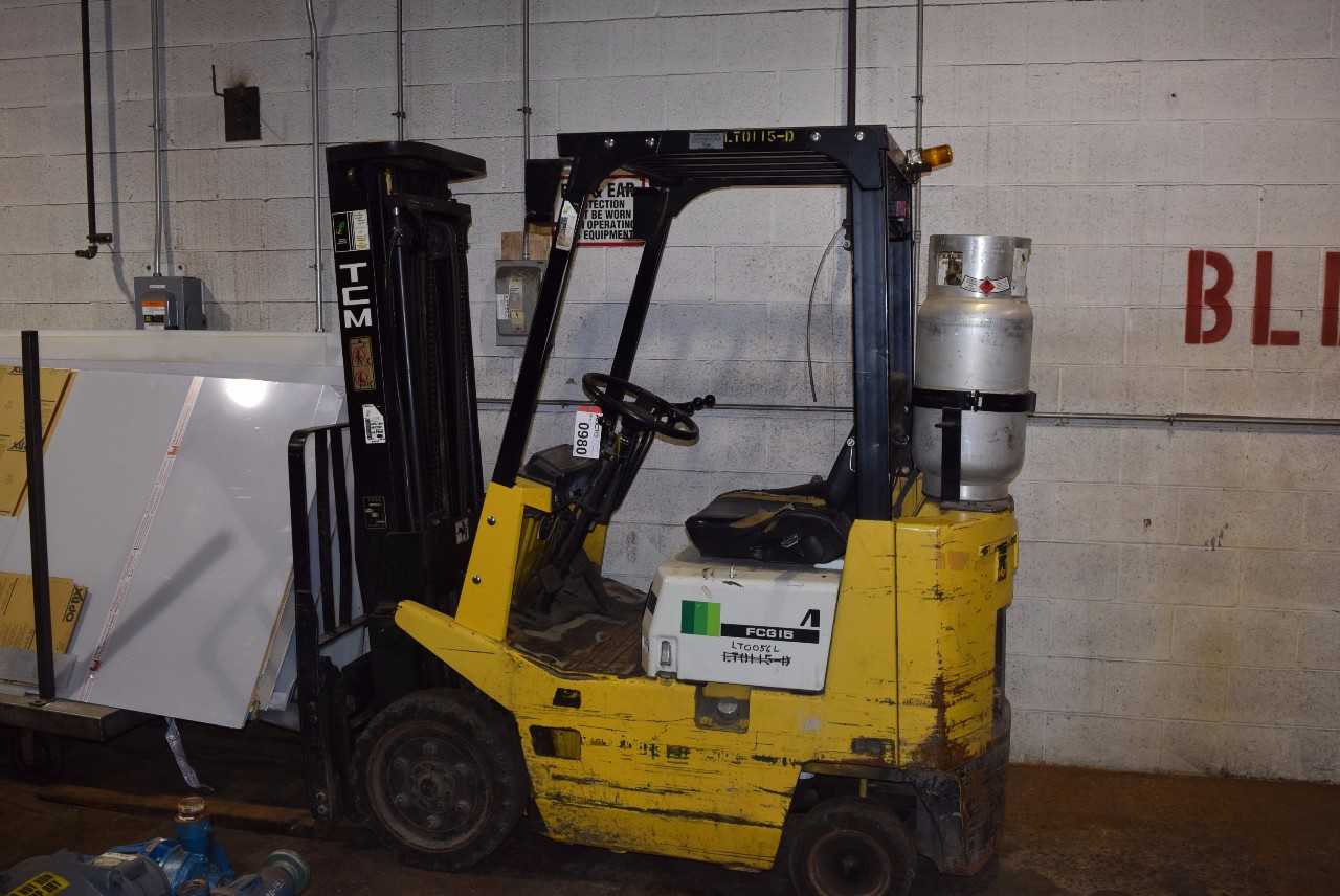 TCM FCG15N7T 2750 LBS. CAPACITY 9094.4 HOURS FORKLIFT (DELAYED REMOVAL) - MISCELLANEOUS