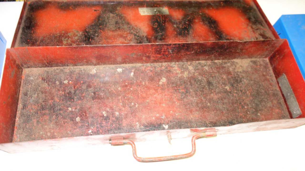 LOT OF 7 ASSORTED STEEL TOOL BOX (EMPTY) - TOOL STORAGE