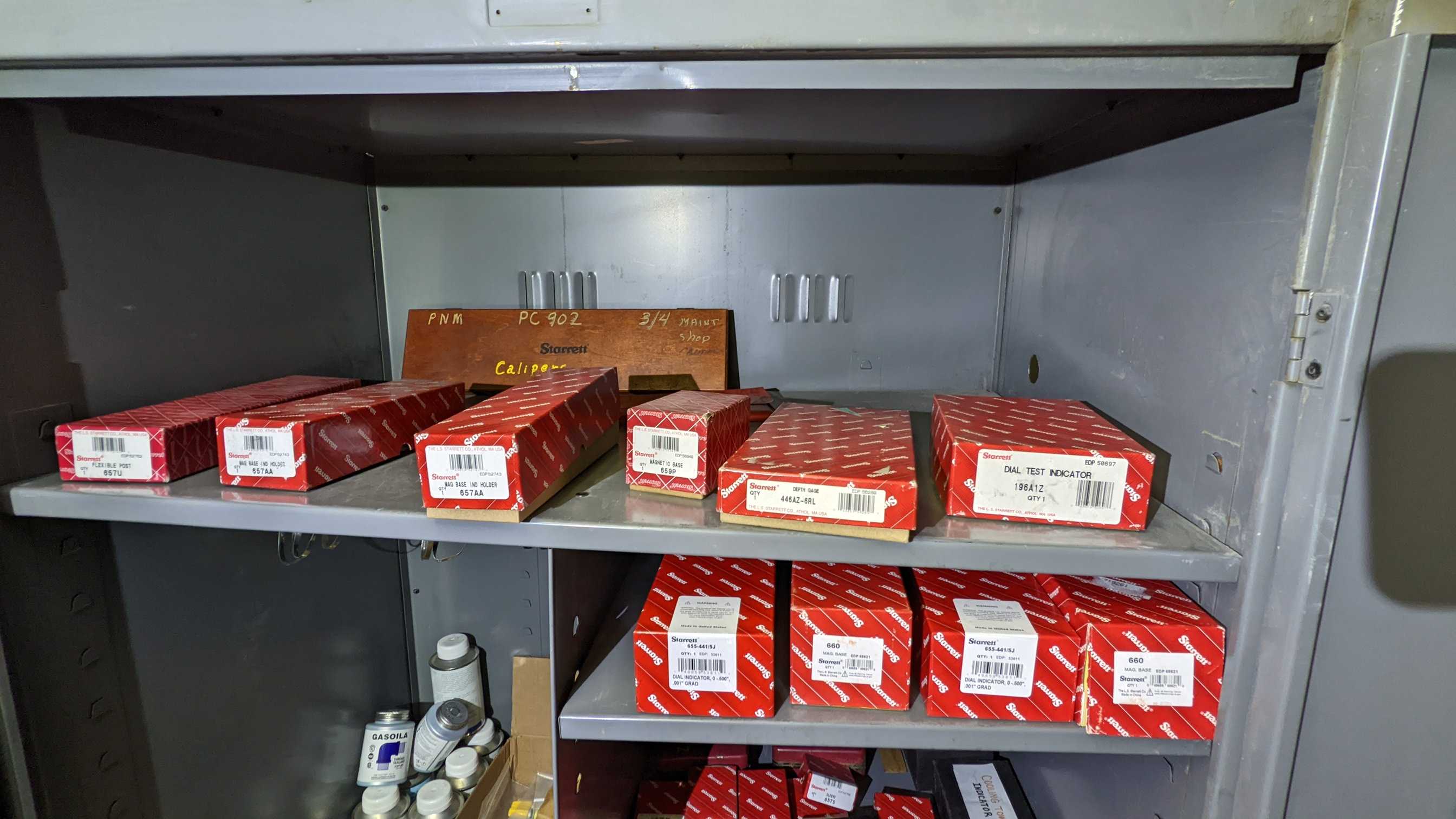 CONTENTS OF CABINET - INDUSTRIAL PARTS