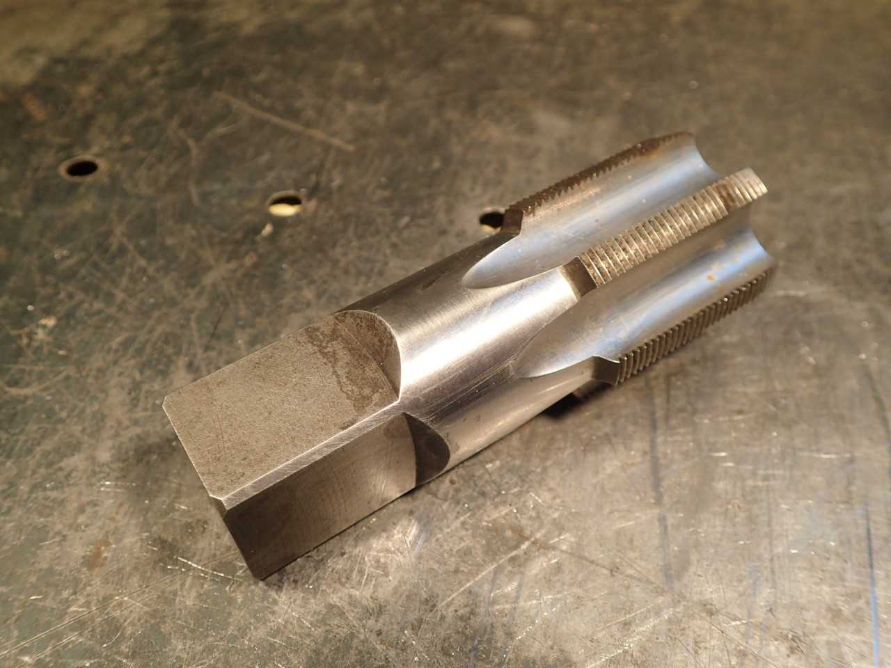 Tapco 1-1/2" -18 NS Hand Thread Tap: 6-Flute, 1-1/2" Long Flutes 4" OAL USA Made - MACHINING ACCESSORIES & TOOLING