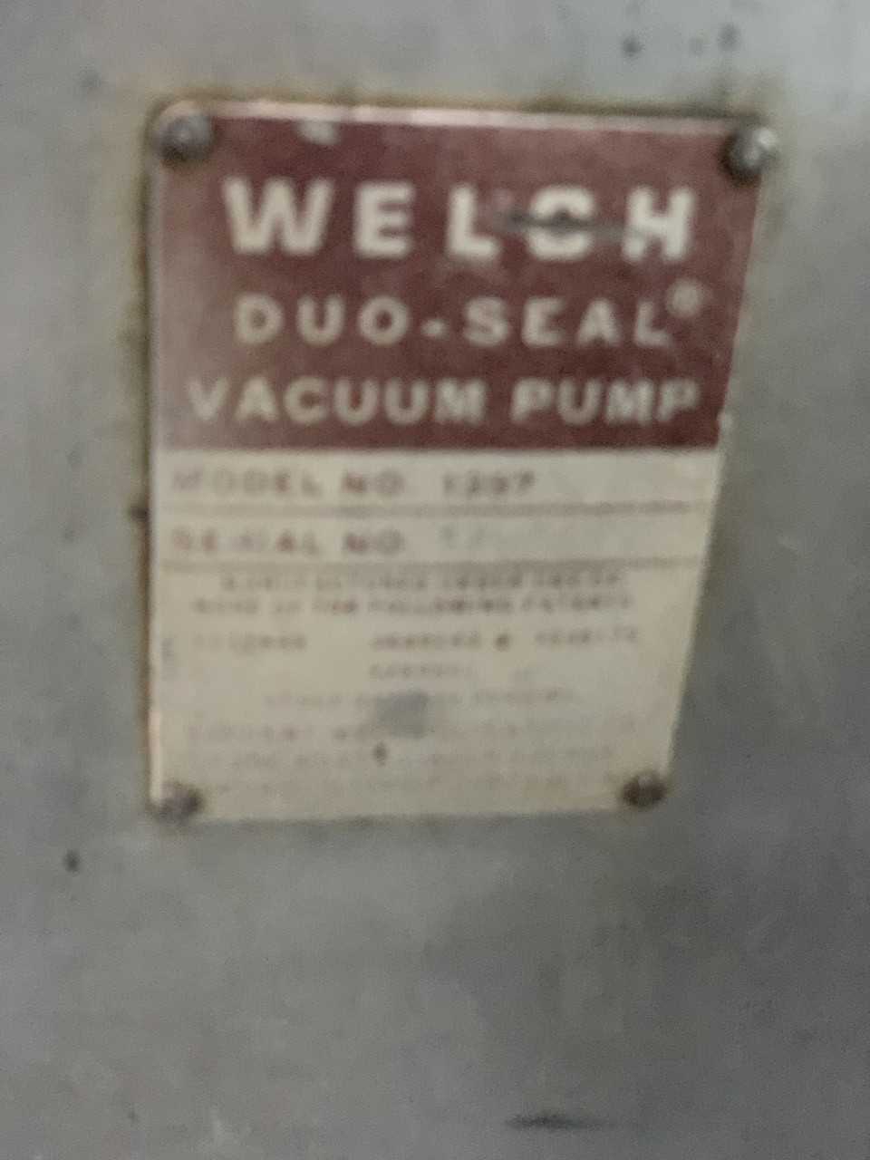 Vacuum Pump 240v - VACUUM PUMP