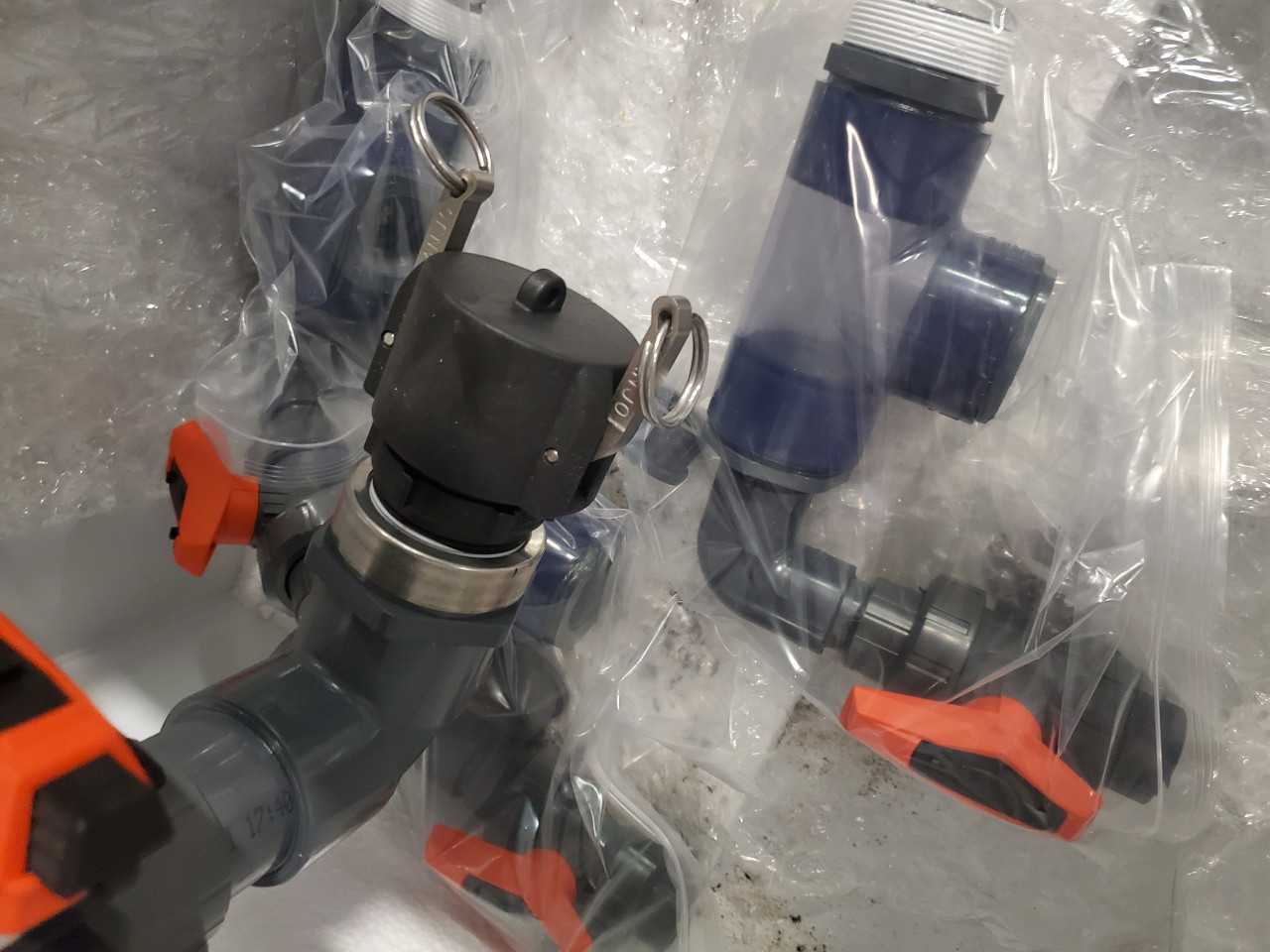 Georg Fischer Encased Pneumatically Actuated Piping w/ Manual Override - VALVES
