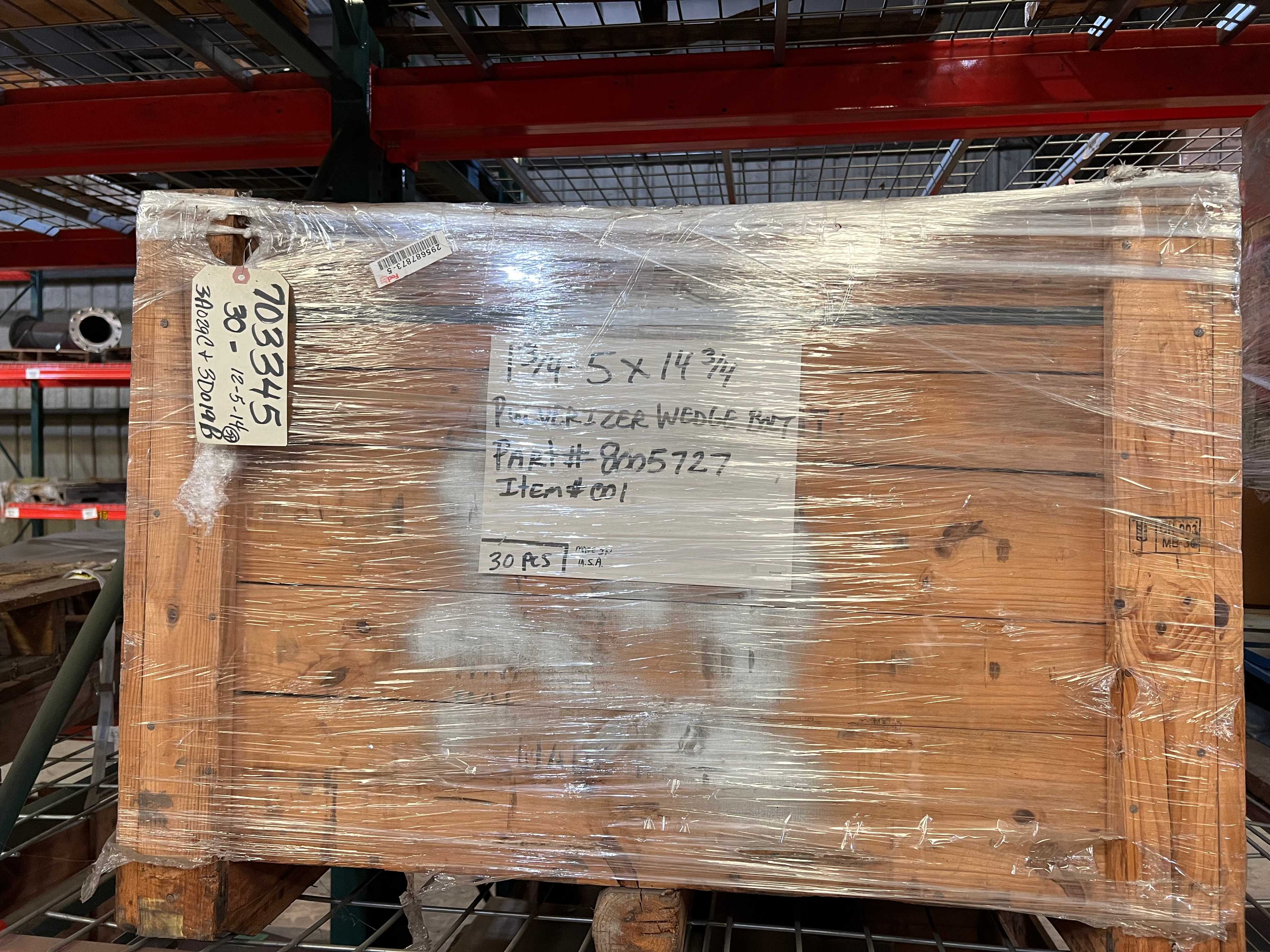 CONTENTS OF RACKING (RACKING NOT INCLUDED) - PALLET RACKING