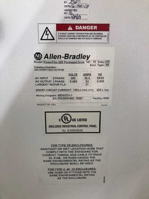 Allen Bradley Powerflex 525 VFD - MOTOR DRIVES