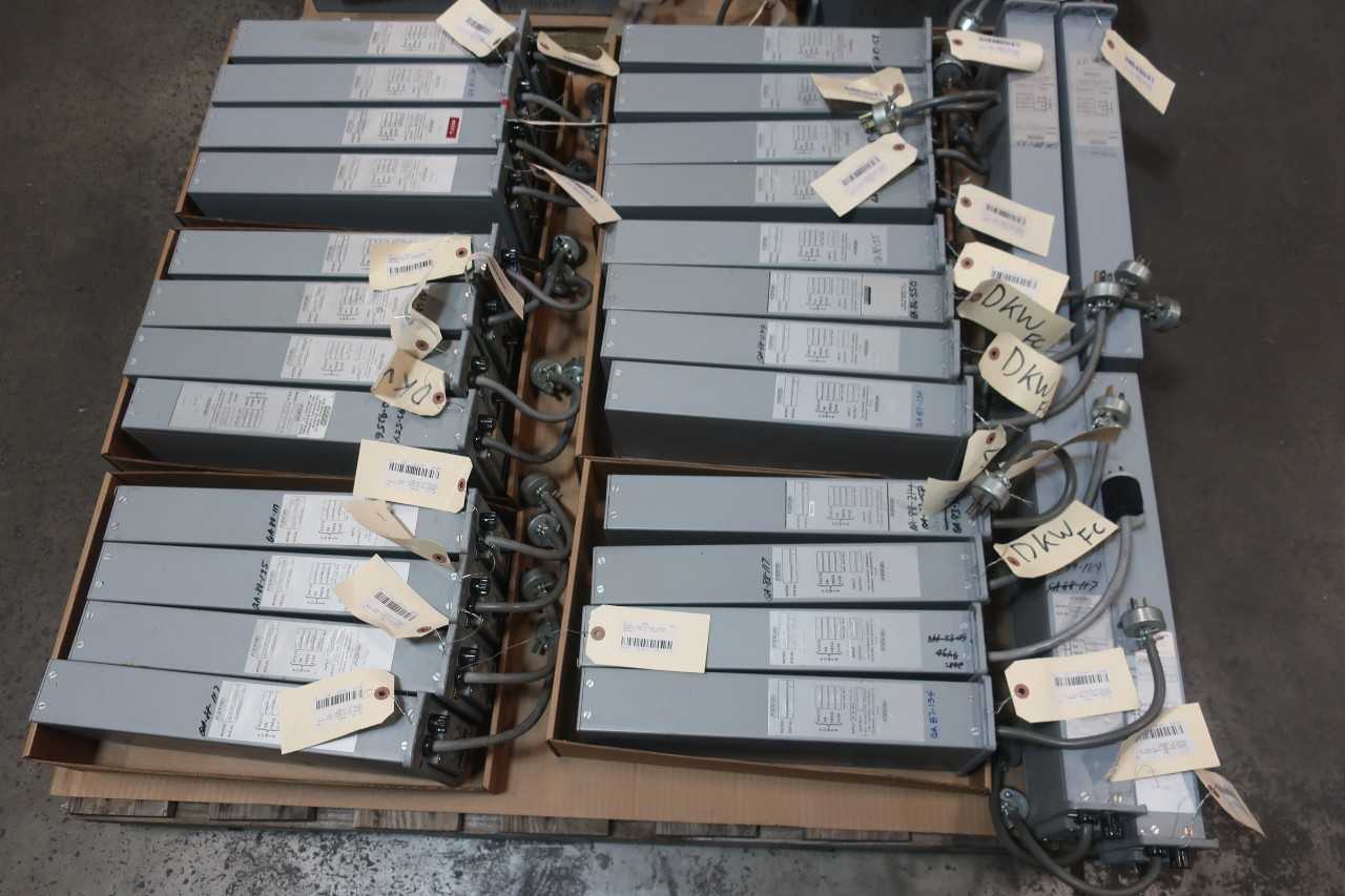 2 PALLETS OF SENSOR CONTROL, AUTO MANUAL STATION CONTROLLER CONTROLS, 66BC-OH M/66B OTHER PLC AND DCS MODULE- OMRON, NUS, FOXBORO - AUTOMATION & CONTROLS