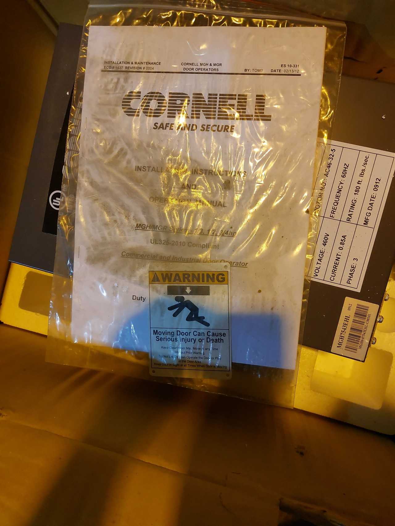 Cornell Garage Door Opener - MISCELLANEOUS
