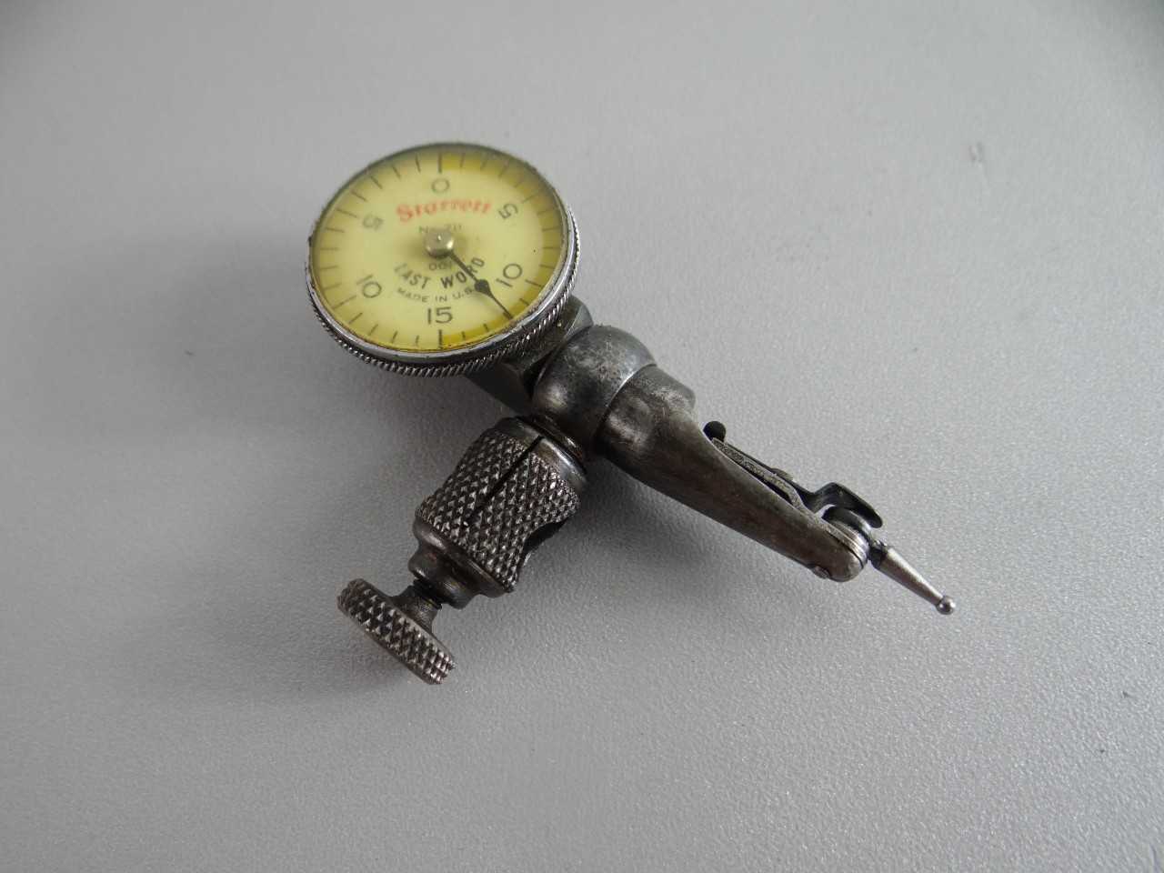 STARRETT DIAL TEST INDICATOR LAST WORD NO.711 0-15-0 .001" - ELECTRIC POWER TOOLS