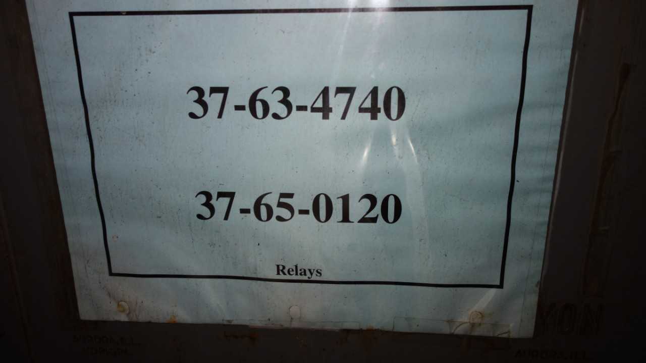 CONTENTS OF 7 SECTIONS OF SHELVING & FLOOR, RELAYS - SHELVING