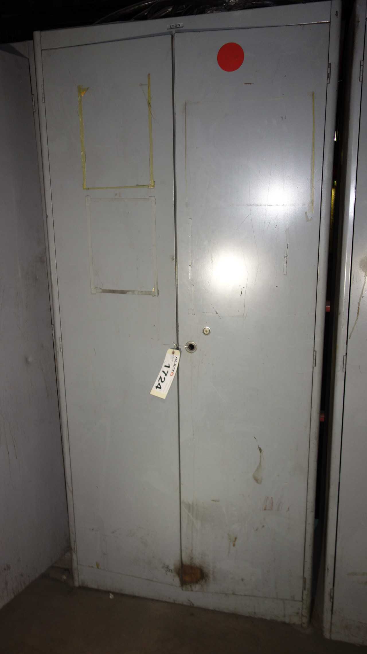 CABINET WITH CONTENTS, ASSORTED MRO, RELAYS - ELECTRICAL COMPONENTS