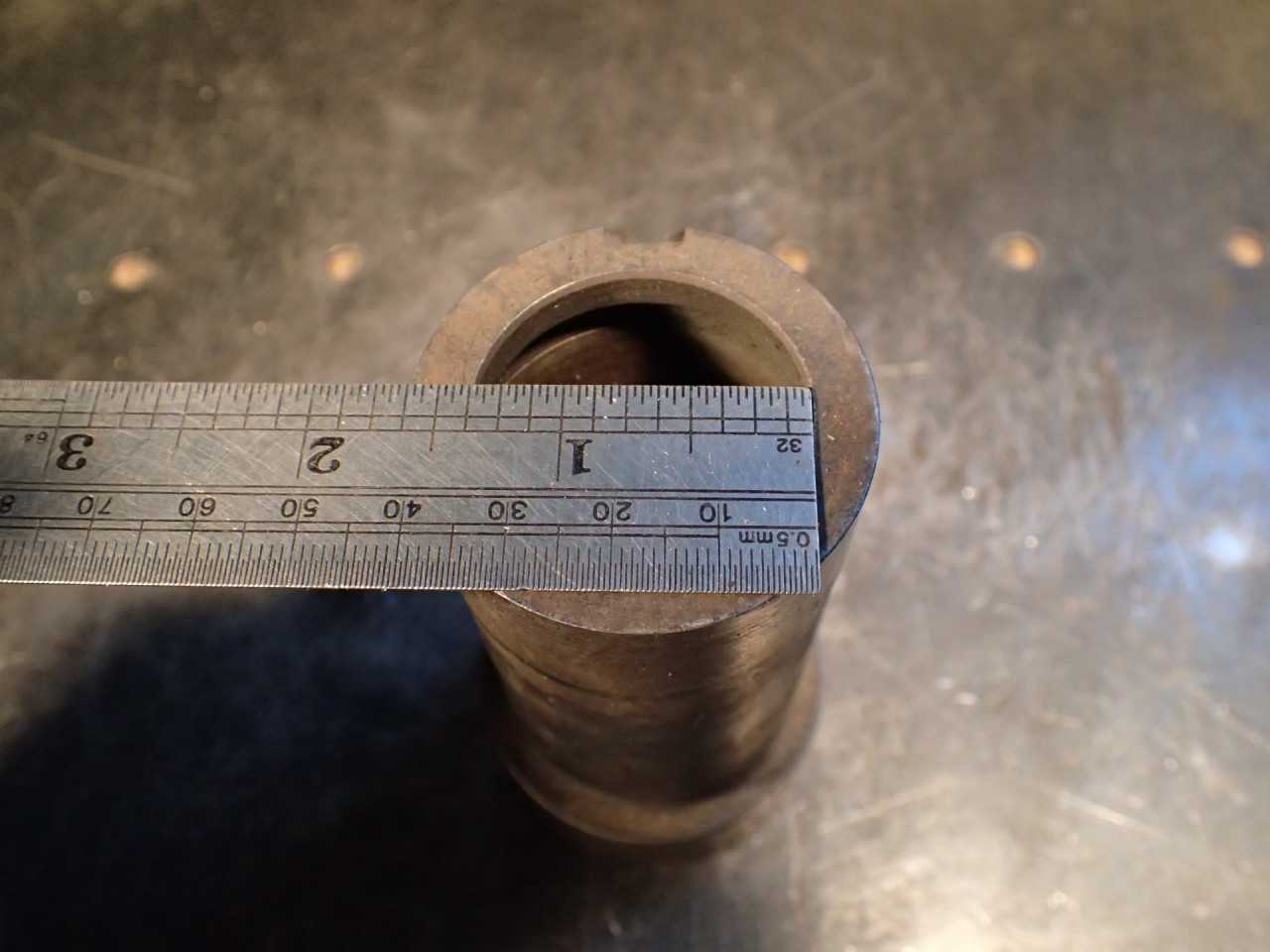 Brown & Sharpe #22 Collet Chuck Sleeve: 2-1/4" Large OD, 1-7/8" Sm OD 42-4464-99 - MACHINING ACCESSORIES & TOOLING