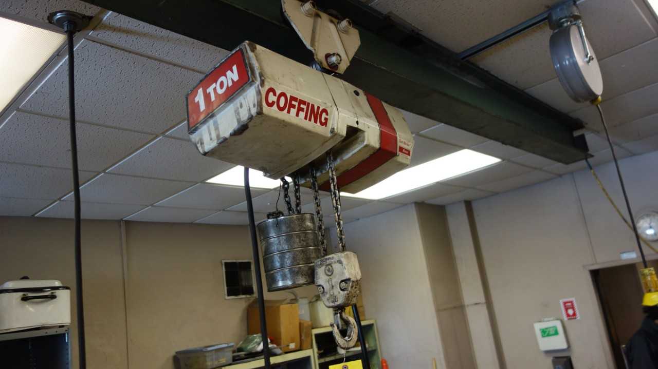 COFFING EX-2008-6 1 TON ELECTRIC HOIST - LIFTING EQUIPMENT