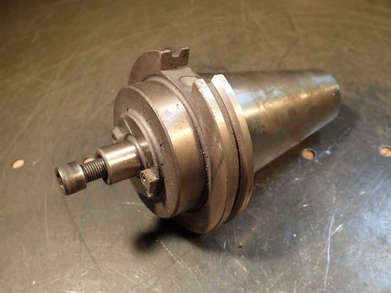 Bison 50-3/4-1-1/2, 3/4" Shell Mill Tool Holder: 1-1/2" Extension CAT-50 Shank - END MILLS