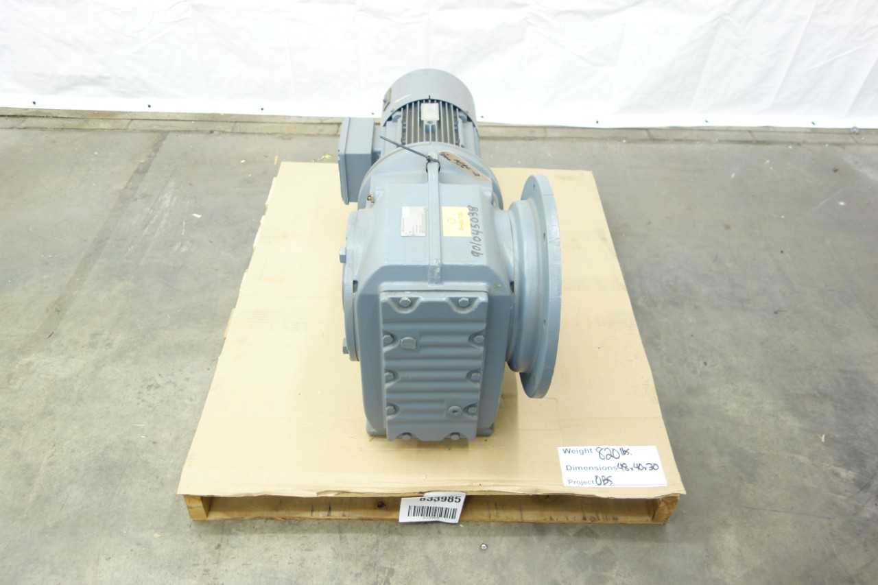 NEW SEW EURODRIVE KAF107DV132M4BM15HF GEARMOTOR - ELECTRIC MOTORS