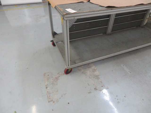 Long Aluminum Work Cart and Bench on Wheels - MISCELLANEOUS