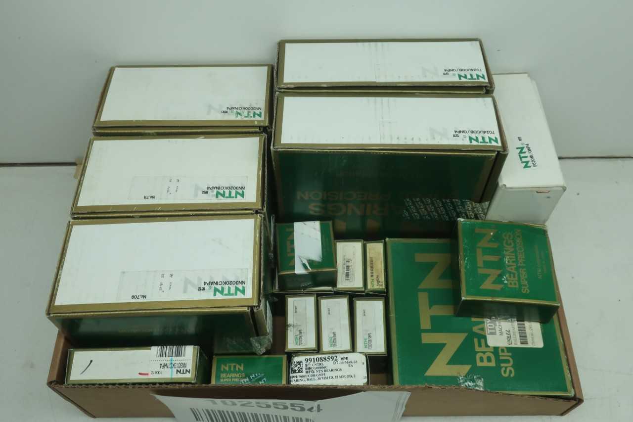 LOT OF ASSORTED NTN SUPER PRECISION ROLLER BEARINGS - BEARINGS