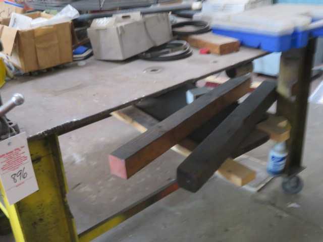 Wilton Vice, steel work table on wheels, and contents - MISCELLANEOUS