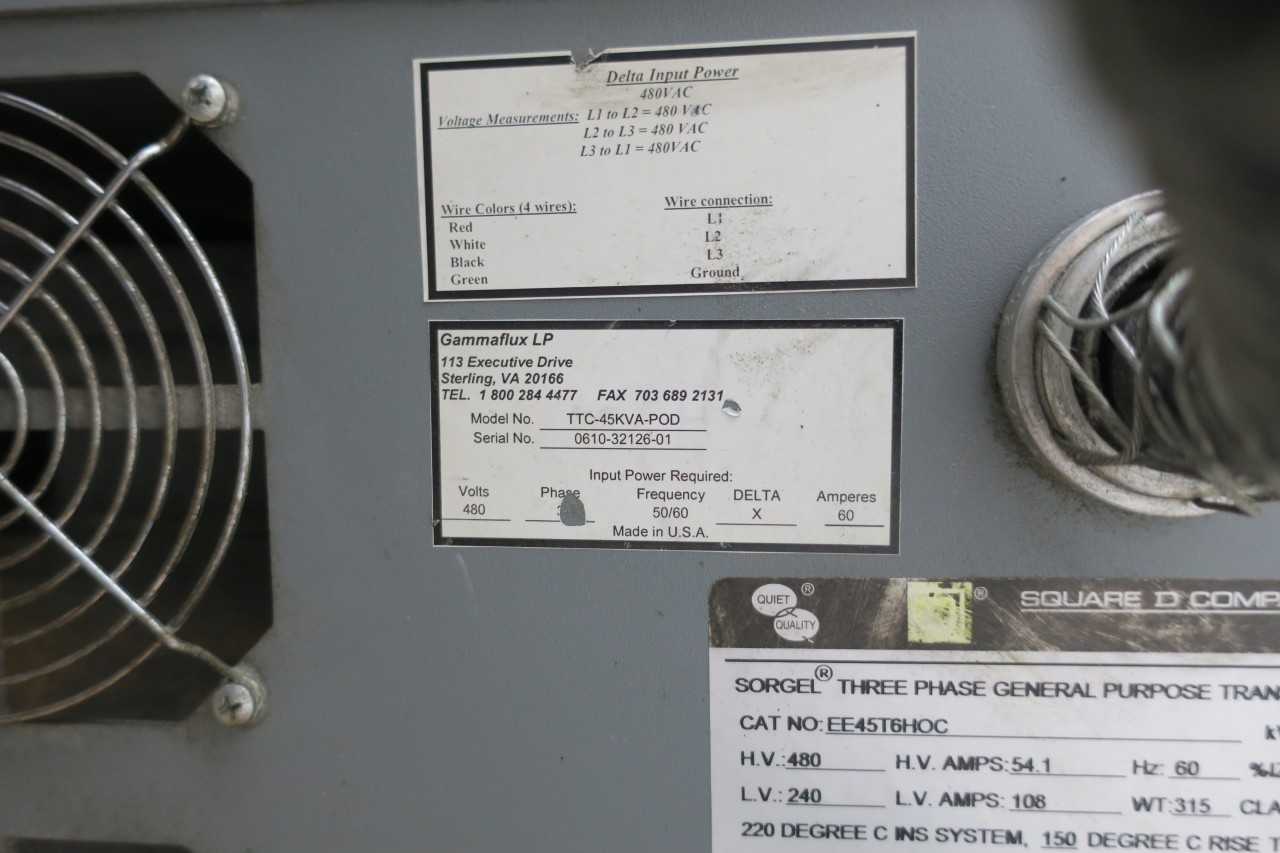 GAMMAFLUX TTC-32126 TTC-45KVA-POD TTC2100 HOT RUNNER CONTROLLER - AUTOMATION & CONTROLS