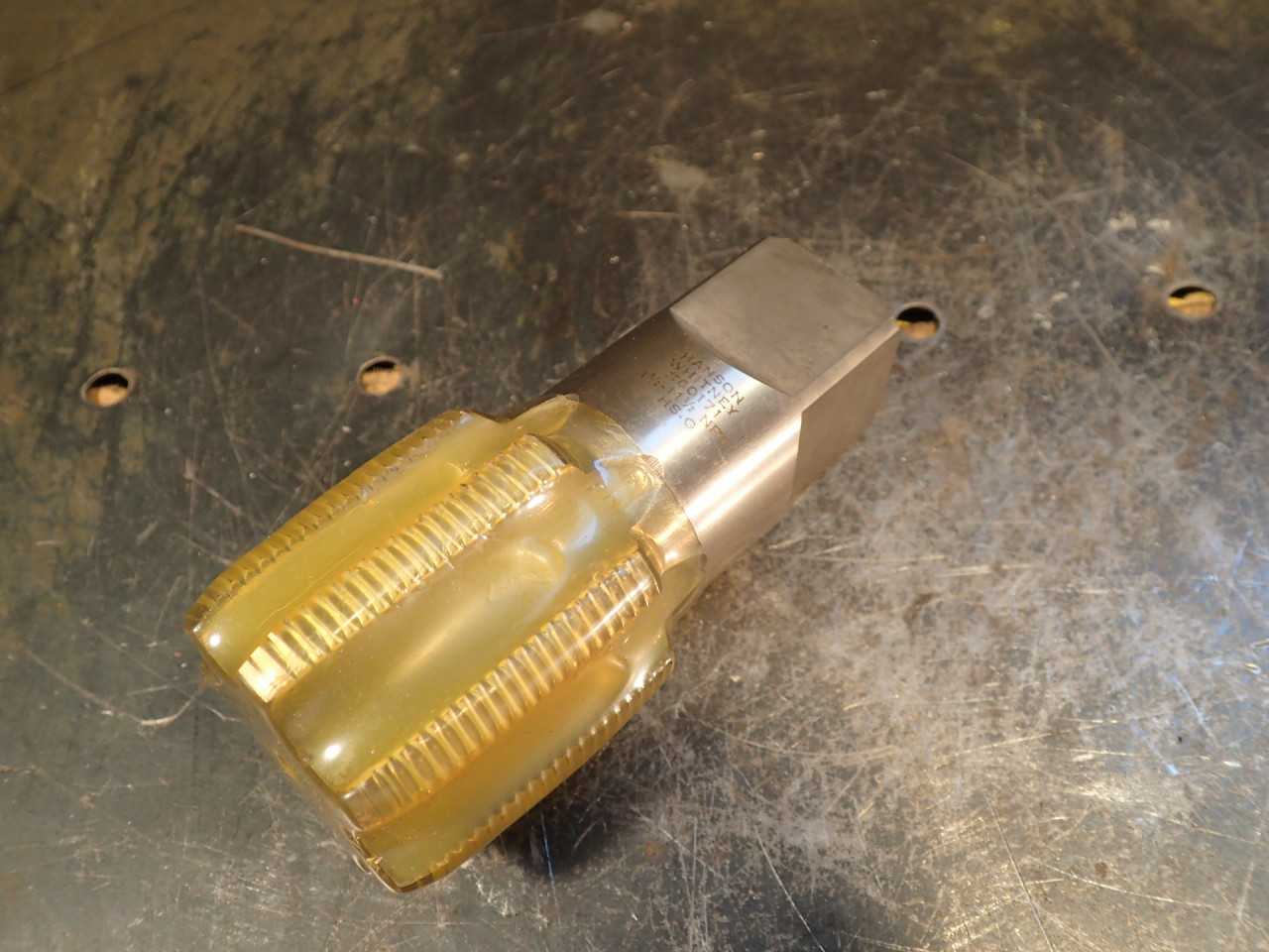 Hanson Whitney 1-1/2" -11-1/2 NPT Hand Thread Tap 7-Flute 1-7/8 Long Flutes HS-G - MACHINING EQUIPMENT