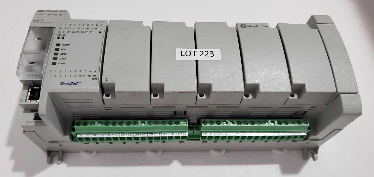 Allen Bradley Micro 850 2080-LC50-48QWB PLC - AUTOMATION & CONTROLS