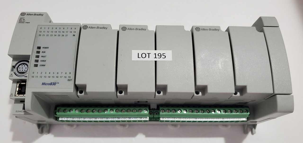 Allen Bradley Micro 830  2080-LC30-48QWB PLC - AUTOMATION & CONTROLS