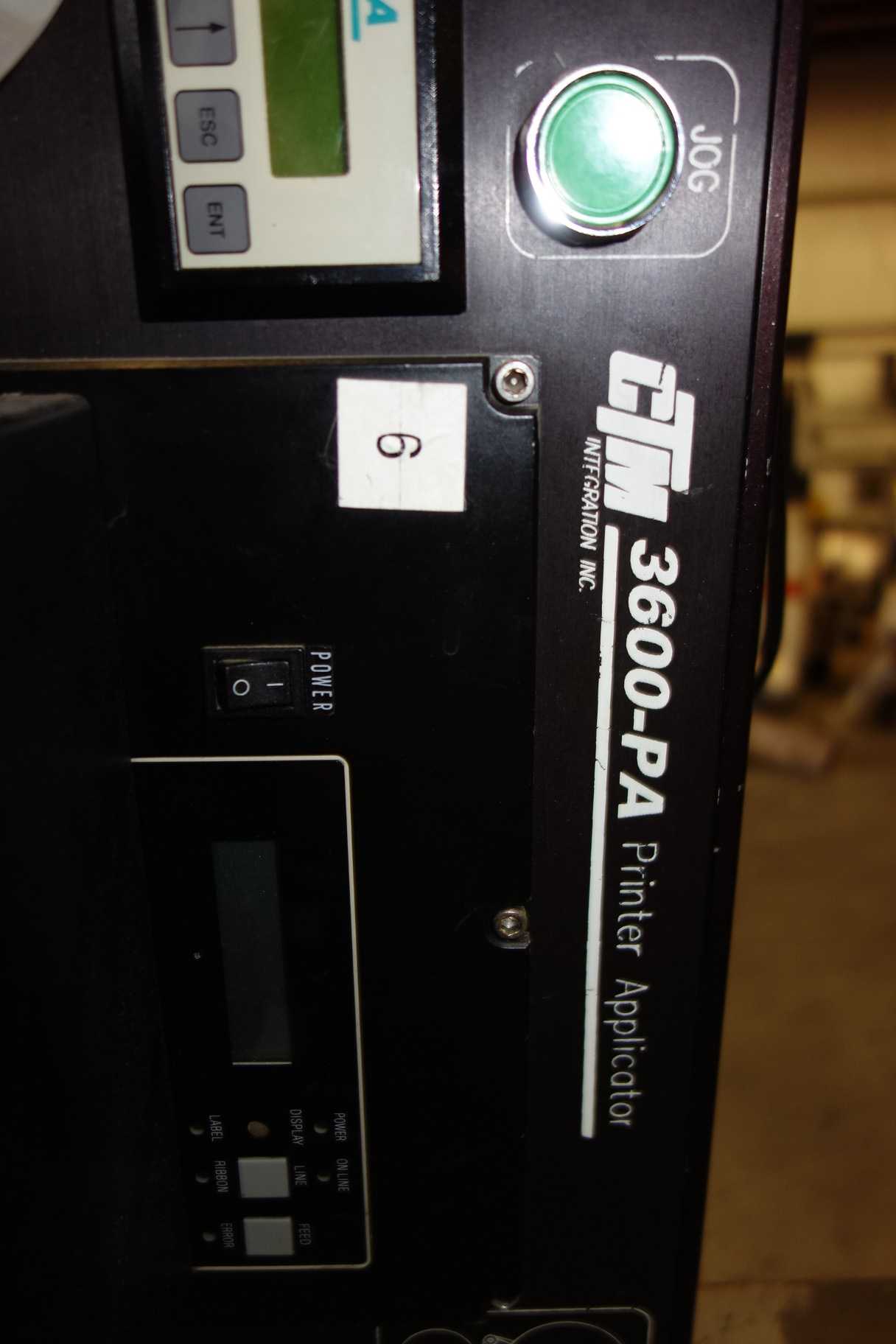 CTM 3600-PA LABEL PRINTER APPLICATOR - PACKAGING