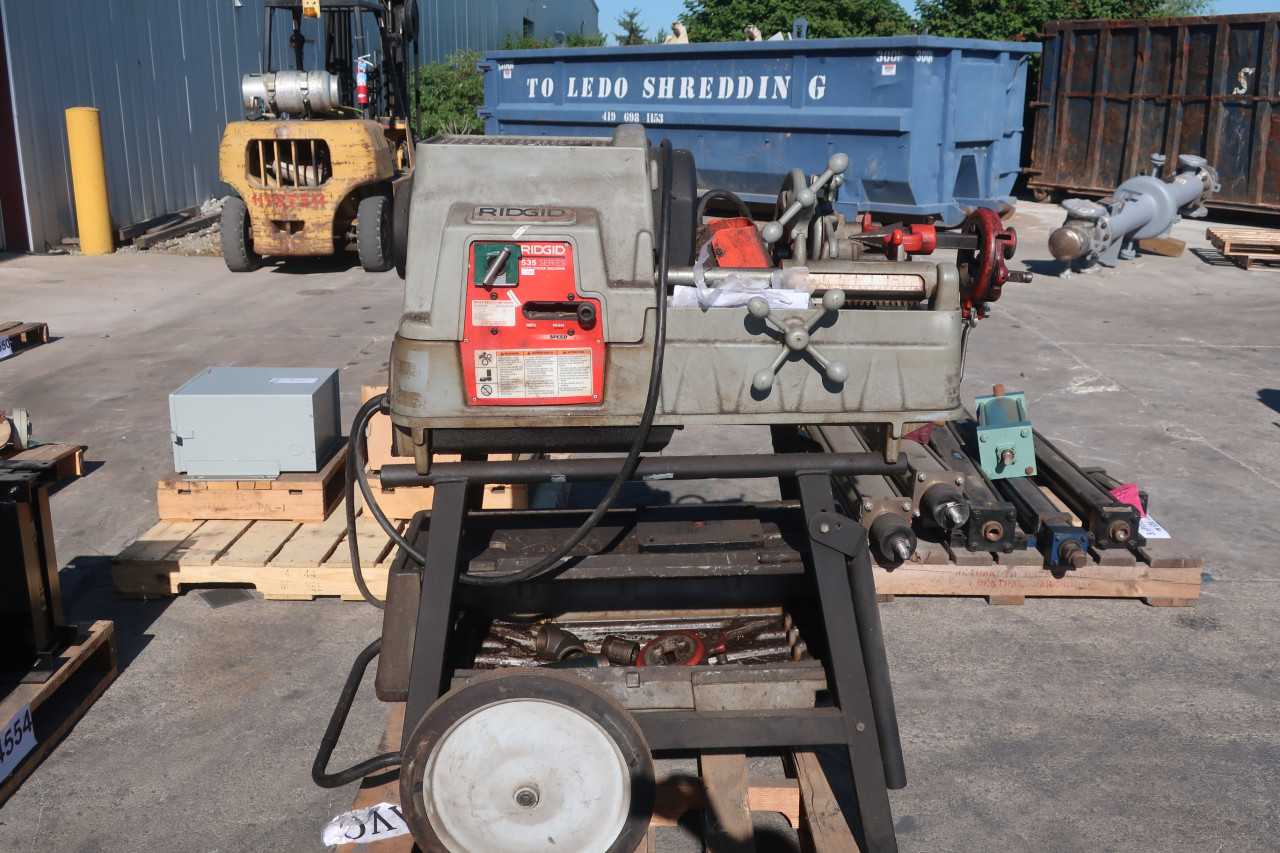 RIGID 535SERIES PIPE & BOLT THREADING MACHINE 535-A 120V 18AMP - ELECTRIC POWER TOOLS