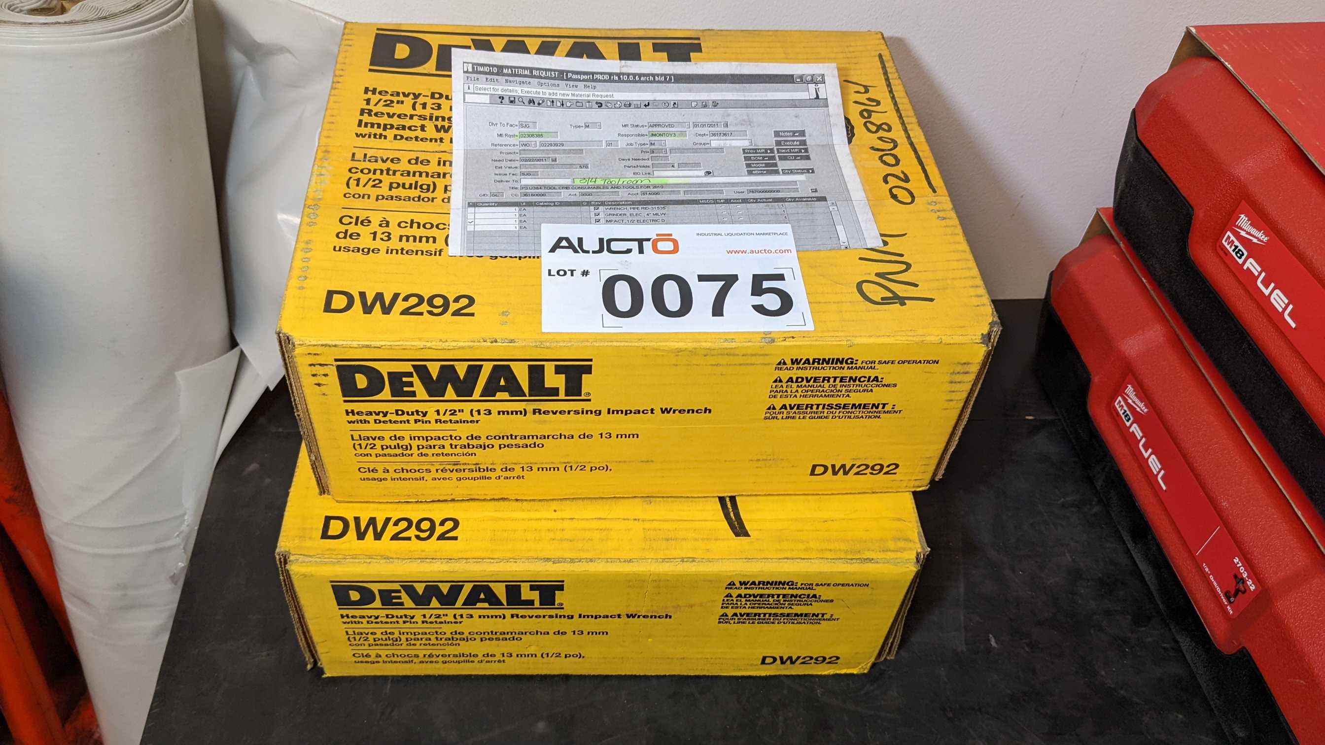HEAVY-DUTY 1/2" IMPACT WRENCH (Quantity of 2) - ELECTRIC POWER TOOLS HEAVY-DUTY 1/2" IMPACT WRENCH (Quantity of 2) - ELECTRIC POWER TOOLS