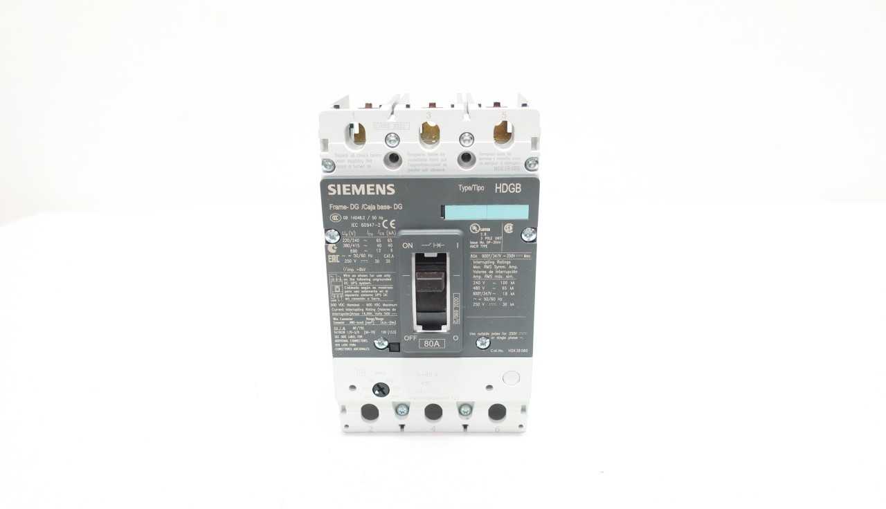 SIEMENS HDK3B080 THERMAL MAGNETIC 3P 80A AMP 480V-AC MOLDED CASE CIRCUIT BREAKER - CIRCUIT BREAKERS