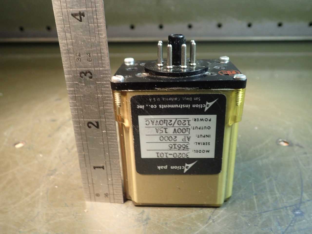 Action-Pak, 3020-101, AP 2000, 400V, 15A, Power 120/240 VAC 8-Pin Base - ELECTRICAL COMPONENTS