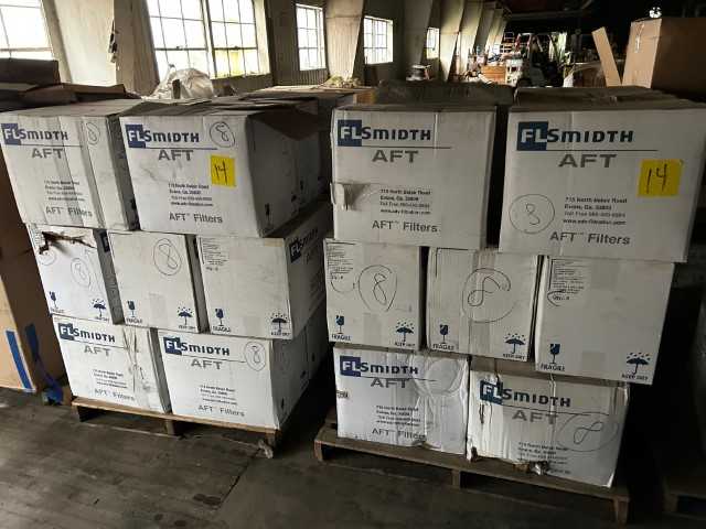 Bulk Lot of New FLSmidth Dust Collector Filter Bags - QTY 35 Cases on 2 Pallets - MISCELLANEOUS