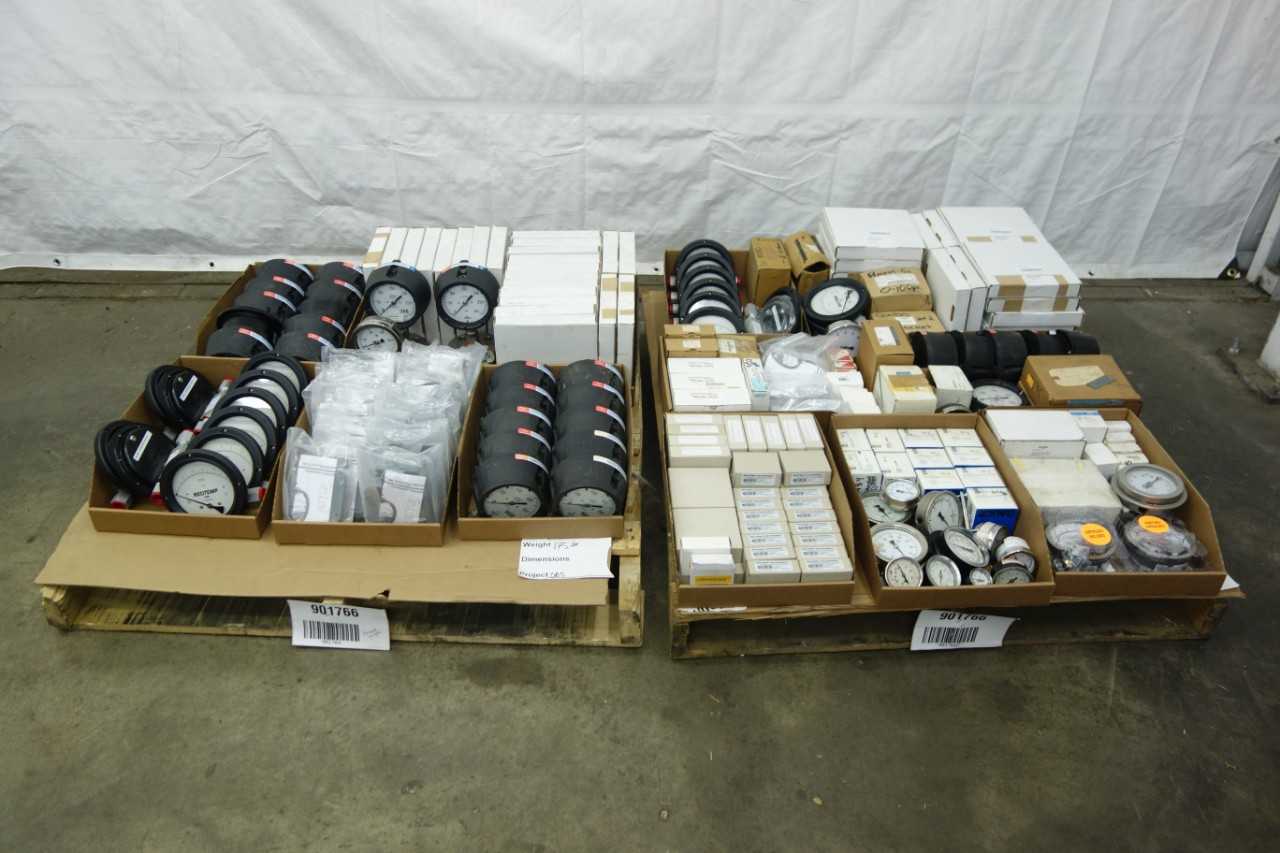 2 PALLETS OF ASSORTED PRESSURE GAUGES - INSTRUMENTATION