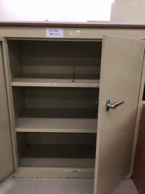 Empty 3 Shelf Metal Storage Cabinet - MISCELLANEOUS