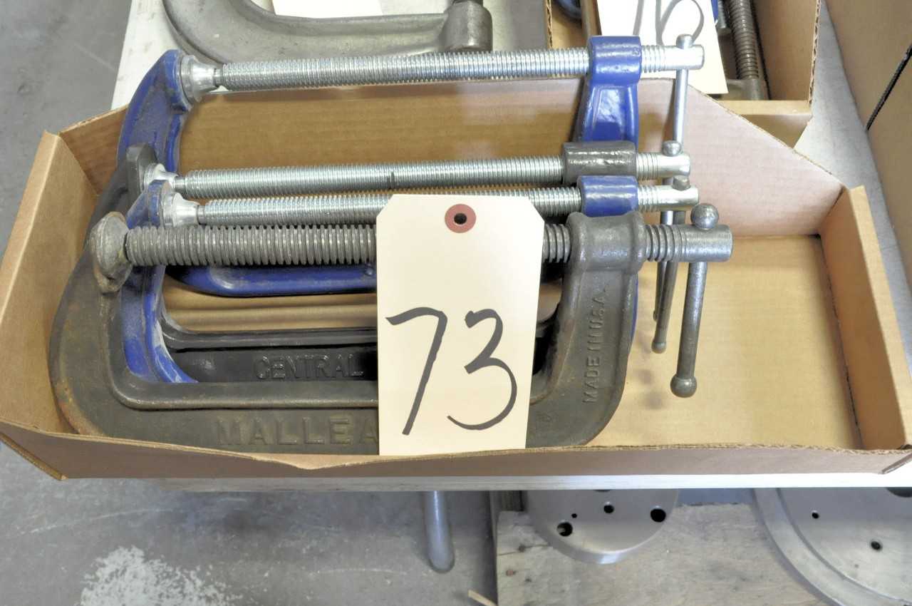 Lot-(4) 8" C-Clamps in (1) Box - HAND TOOLS
