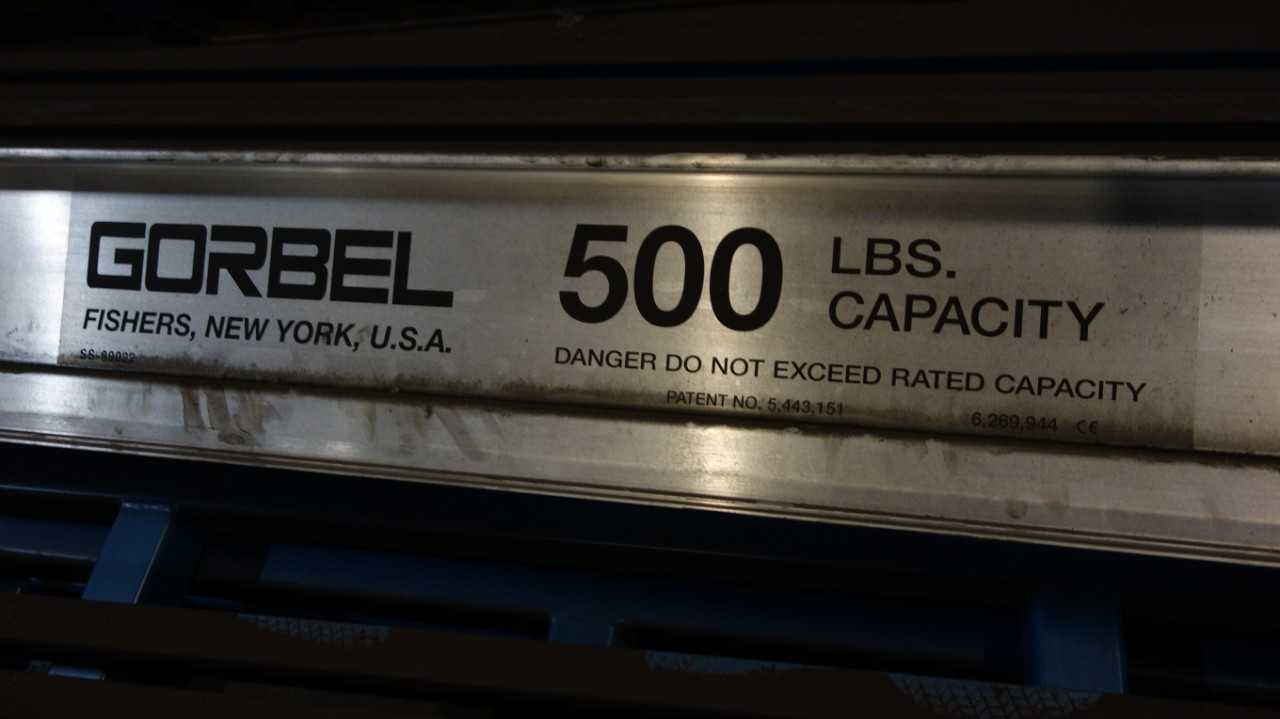 GORBEL 500LBS GANTRY ASSEMBLY - LIFTING EQUIPMENT