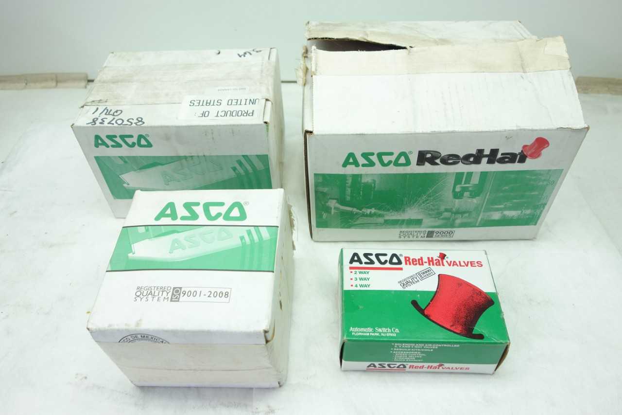 LOT OF ASSORTED ASCO SOLENOID VALVES, KITS - SOLENOID VALVE