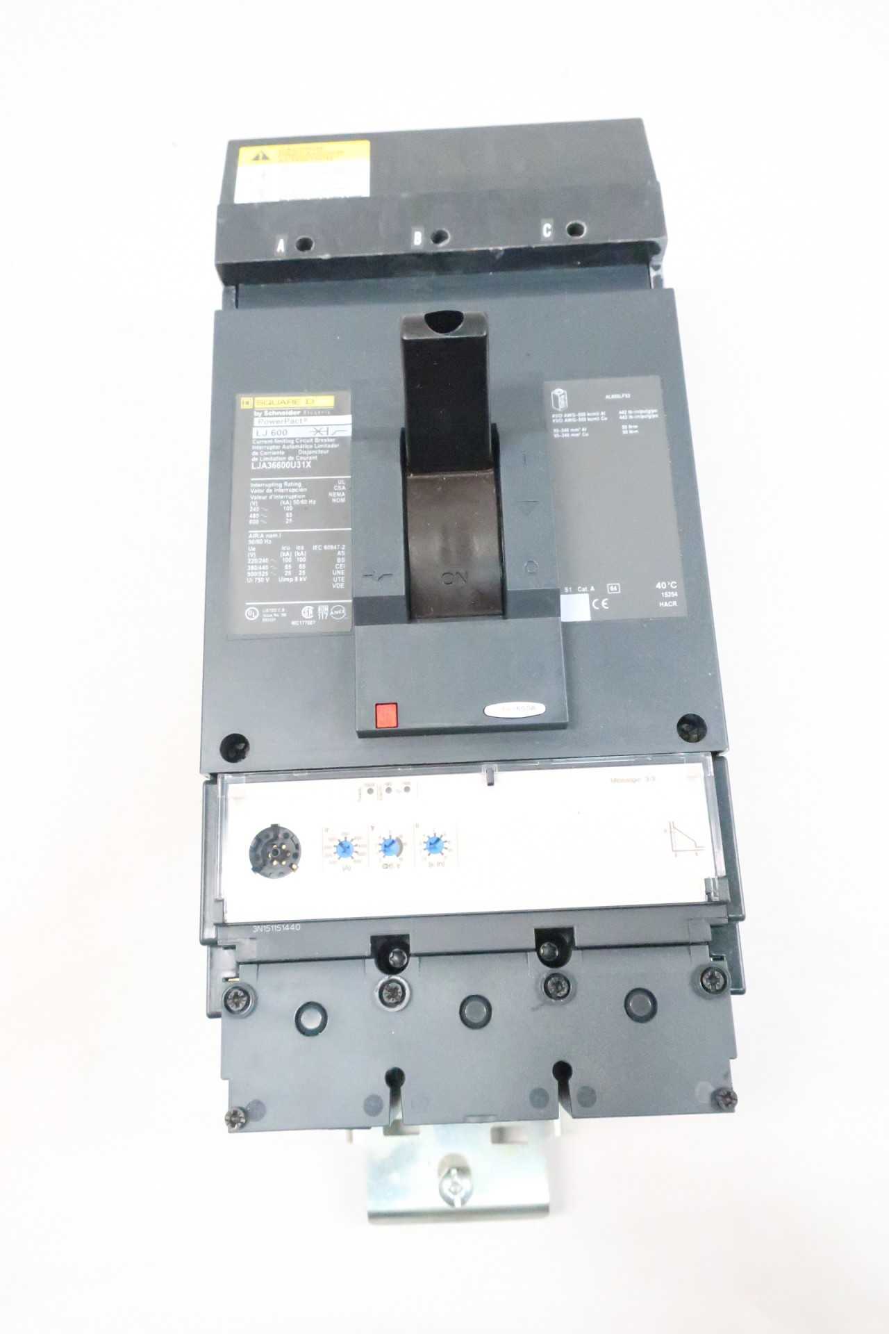 SQUARE D LJA36600U31X POWERPACT CIRCUIT BREAKER 600A - CIRCUIT BREAKERS