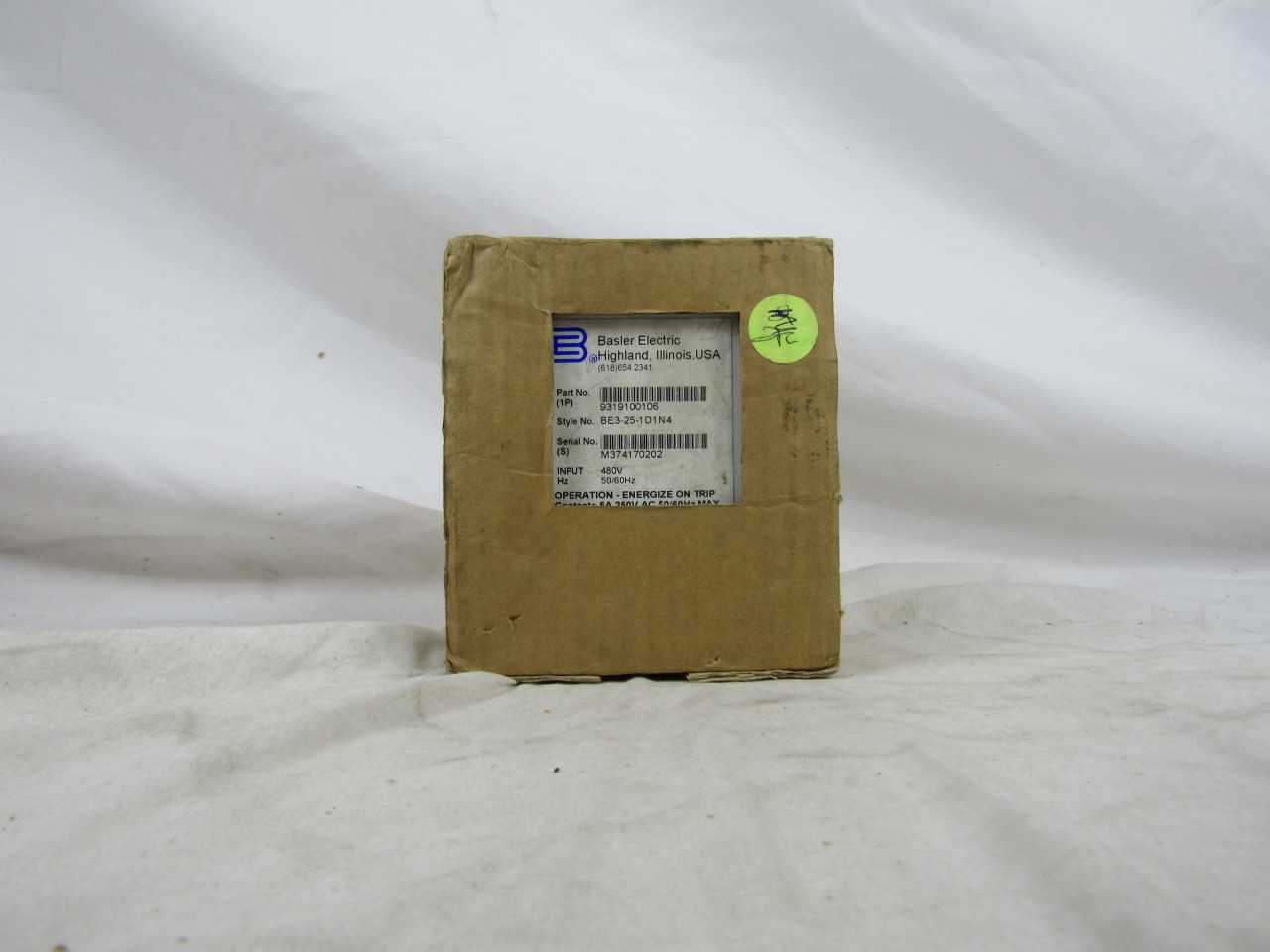 Quantity of 1 New Surplus Basler BE3-25-1D1N4 Other Relay 480V - ELECTRICAL COMPONENTS