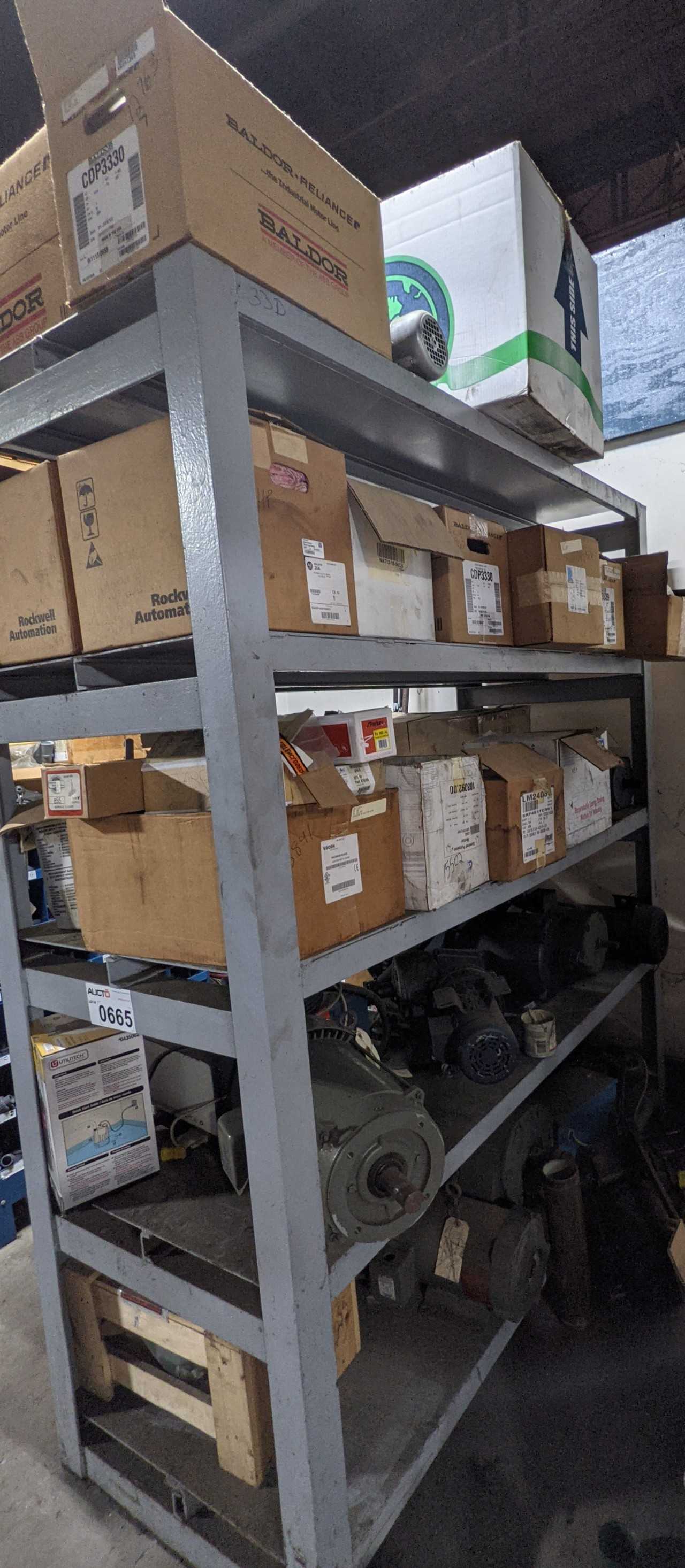 CONTENTS OF RACKING ELECTRIC AC MOTORS - MISCELLANEOUS
