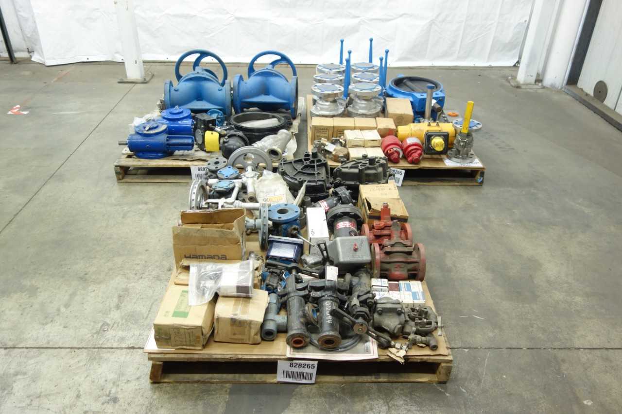 3 PALLETS OF ASSORTED VALVES AND VALVE REPLACEMENT PARTS - VALVES
