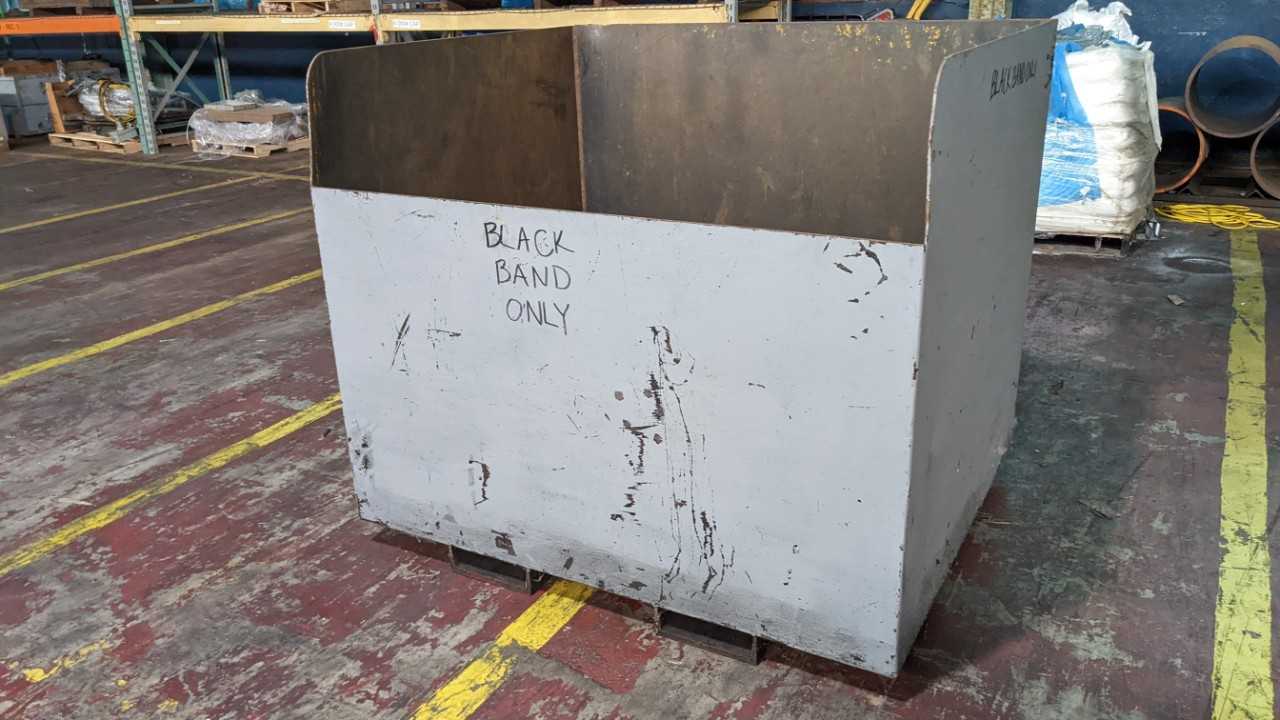 Steel dump bin. - WASTE BINS
