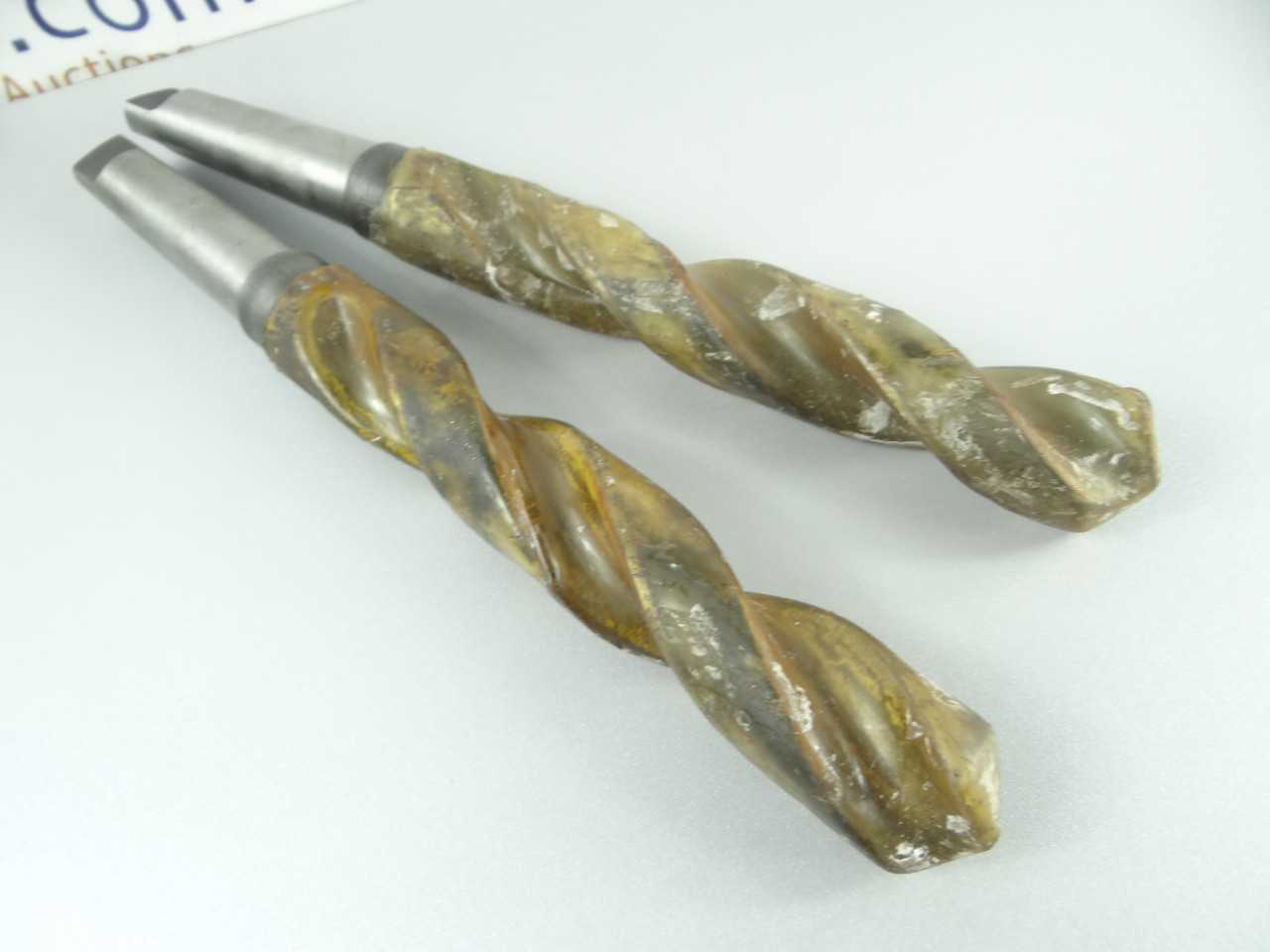 Pair of Freshly Sharpened HSS 4MT Extra Length Taper Shank Drills - MACHINING EQUIPMENT PARTS