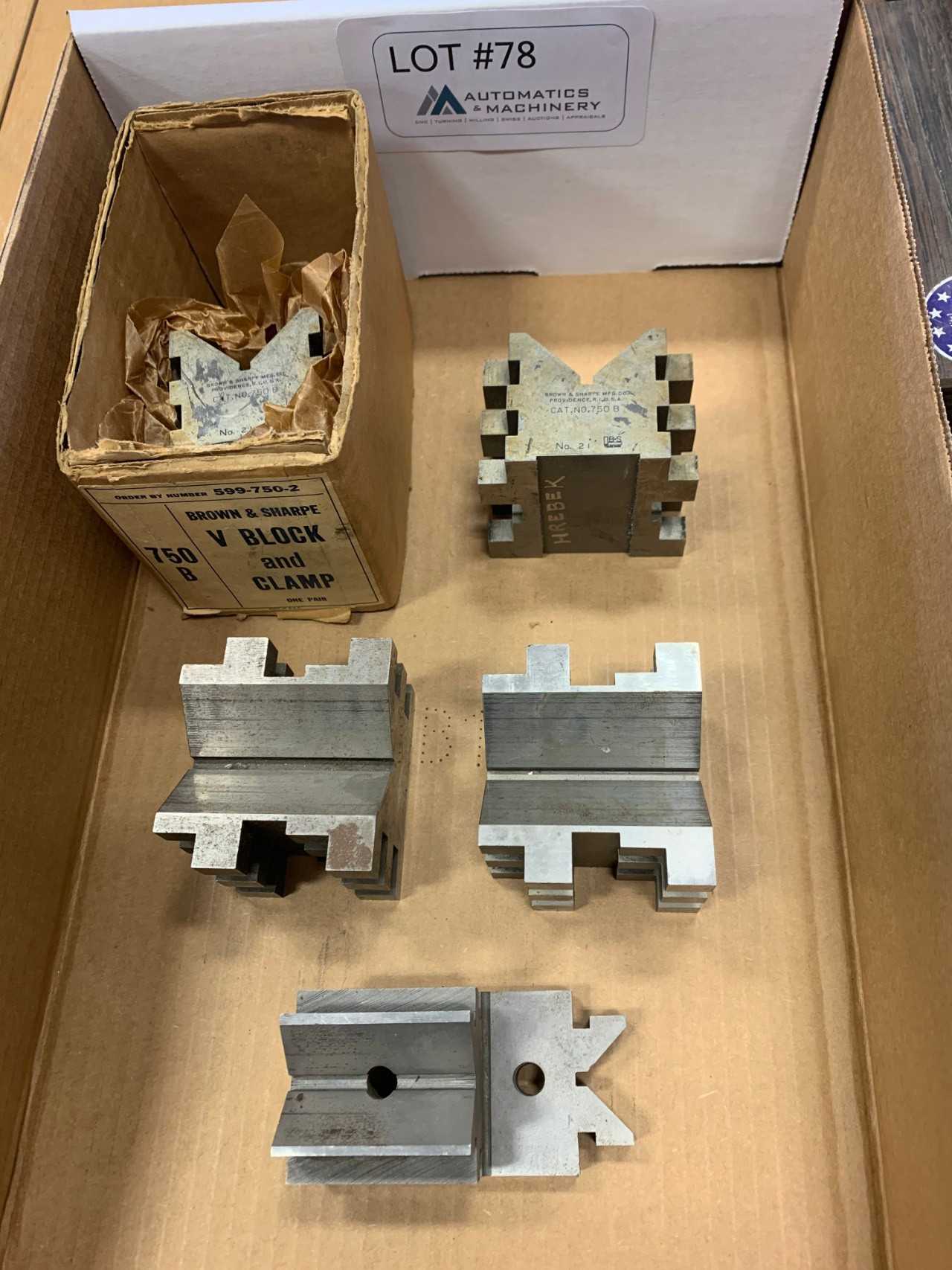 Brown & Sharpe Assorted V Blocks - MACHINING ACCESSORIES & TOOLING