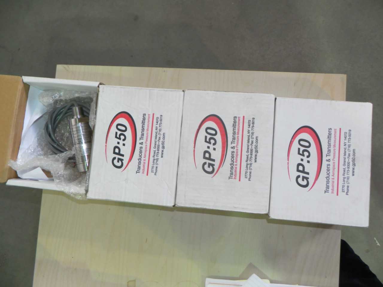 GP:50 TRANSDUCERS 3x: 0-5000 PSIG, 1x: 0-500 PSI - INDUSTRIAL PARTS
