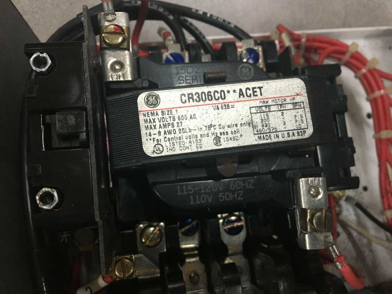 USED GENERAL ELECTRIC SIZE 1 MCC BUCKET CR306C0**ACET WITH 30AMP BREAKER - CIRCUIT BREAKERS